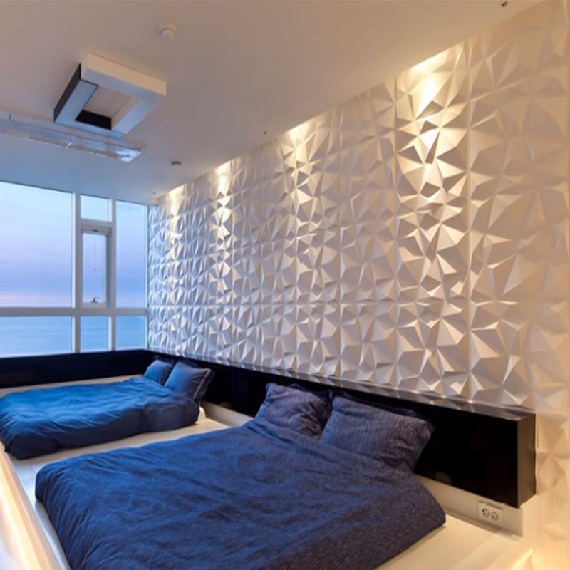 Dormitorios de Ensueño Creando un cabecero impactante con placas decorativas 3D.