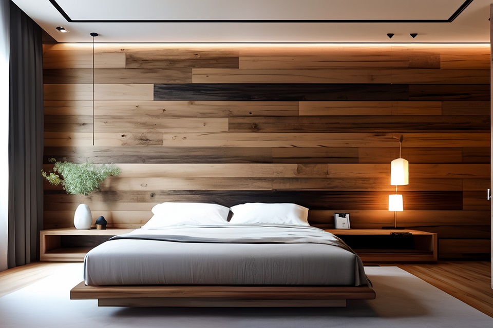 Dormitorios de Ensueño: Creando un cabecero impactante con placas decorativas 3D.