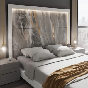 Dormitorios de Ensueño Creando un cabecero impactante con placas decorativas 3D.
