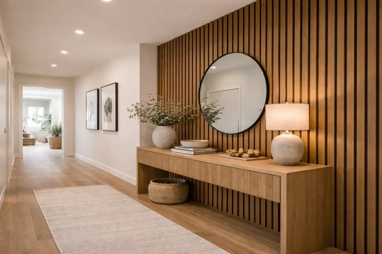 listones de PVC efecto madera