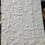 Paneles de piedra PU Mural Wall Blanco