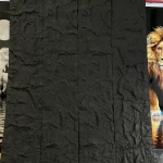 Paneles de piedra PU Mural Wall Negro