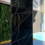 Placa decorativa Mármol Rayo Negro