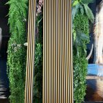 Listones de PVC Negro Dorado