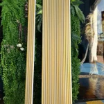 Listones de PVC Blanco Dorado