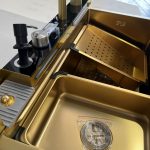 Fregadero Oro Multifunción con Pantalla Digital