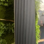 Listones de PVC Negro Efecto Piel