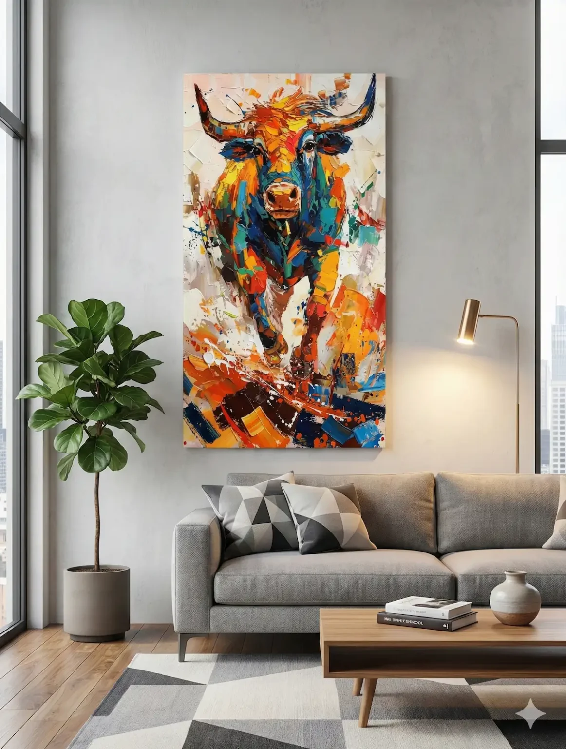 Placa personalizada toro colores