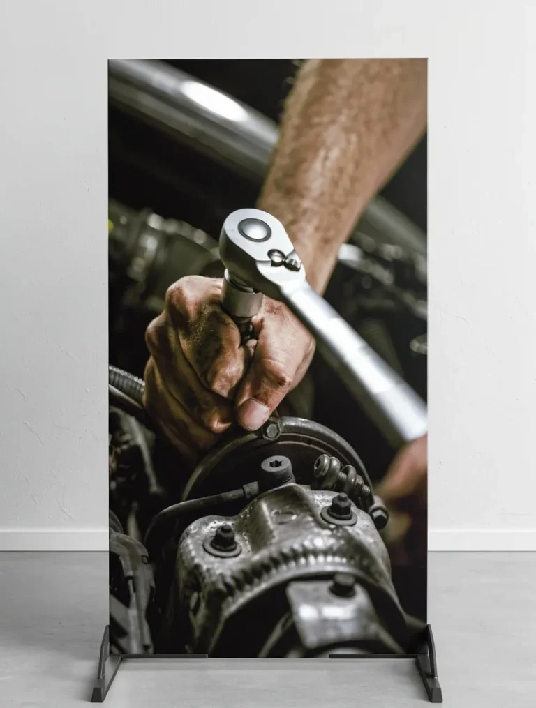 Placa decorativa personalizada de mecanico