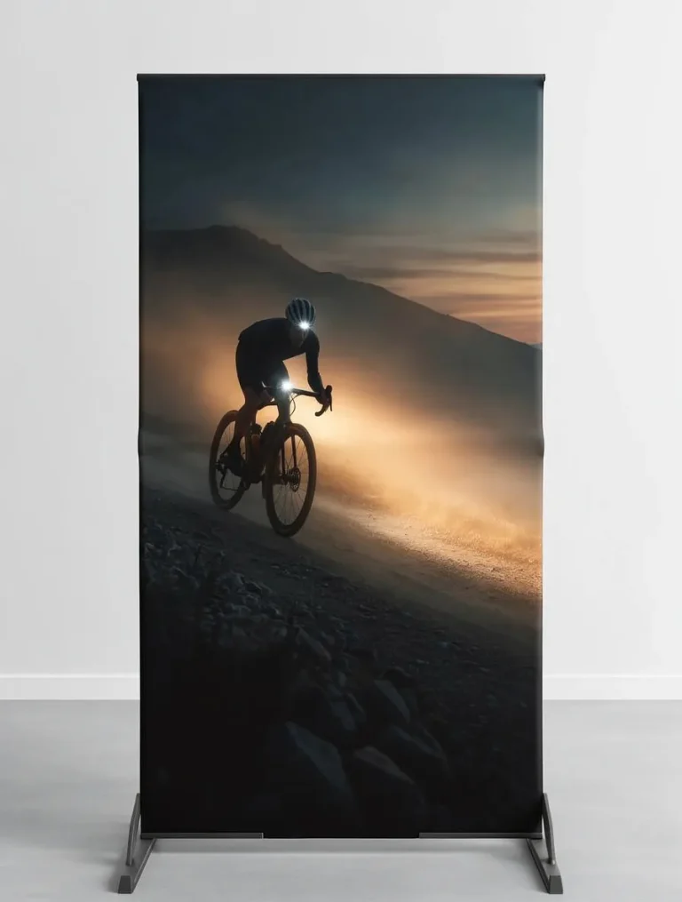 Placa decorativa personalizada de ciclista