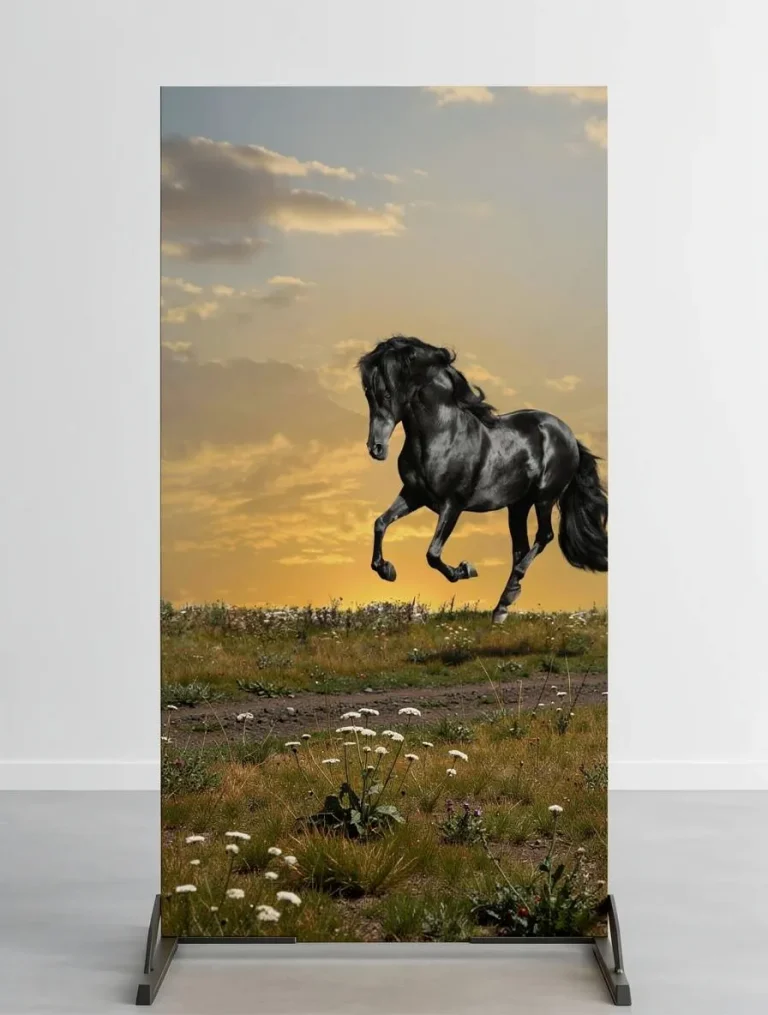 Placa decorativa personalizada de caballo