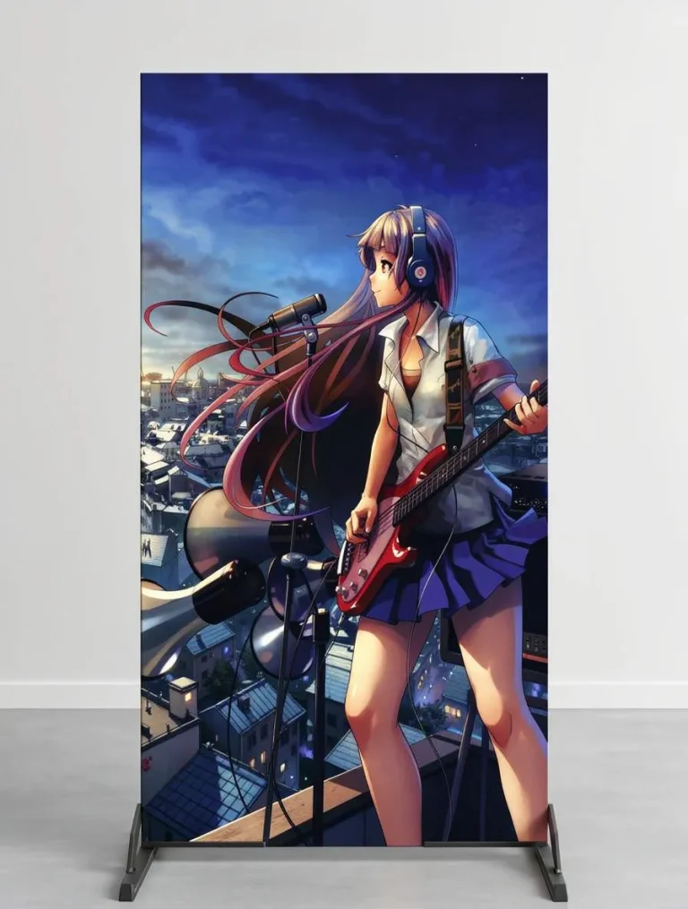 Placa decorativa personalizada de anime azotea