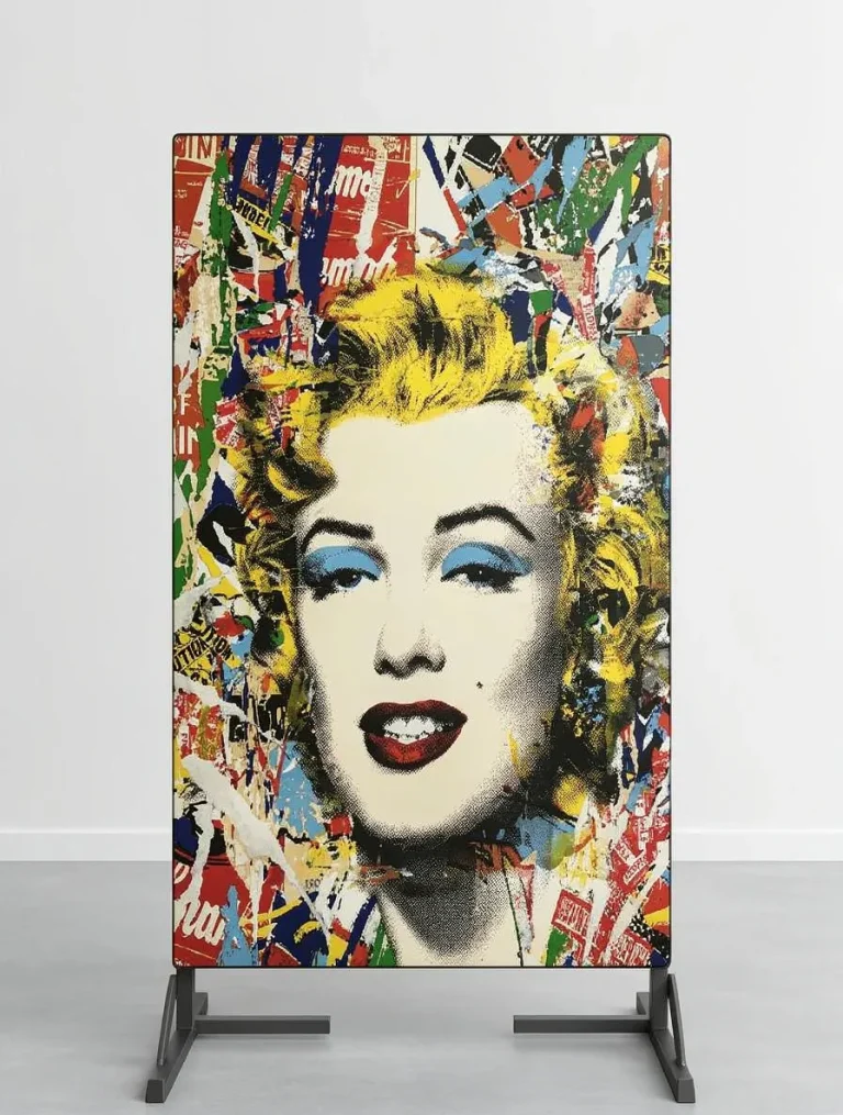 Placa decorativa personalizada de marilyn