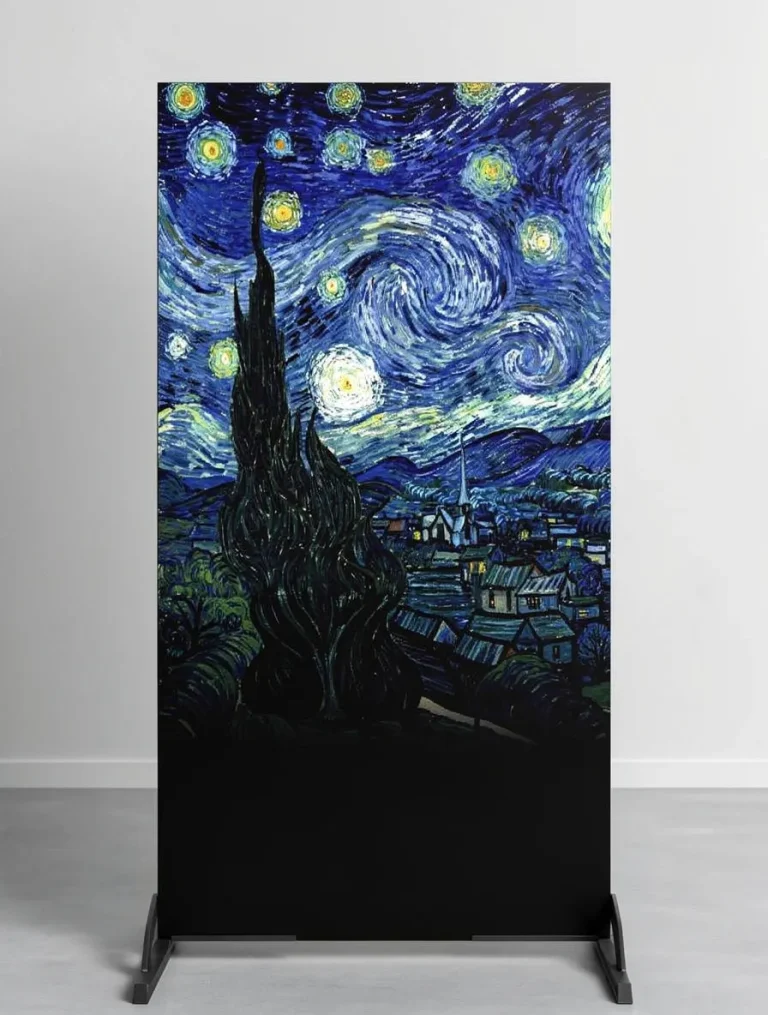 Placa decorativa personalizada de noche estrellada