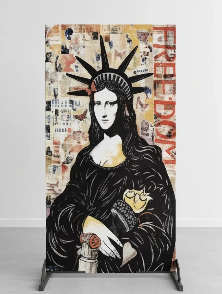 Placa decorativa personalizada de estatua libertad