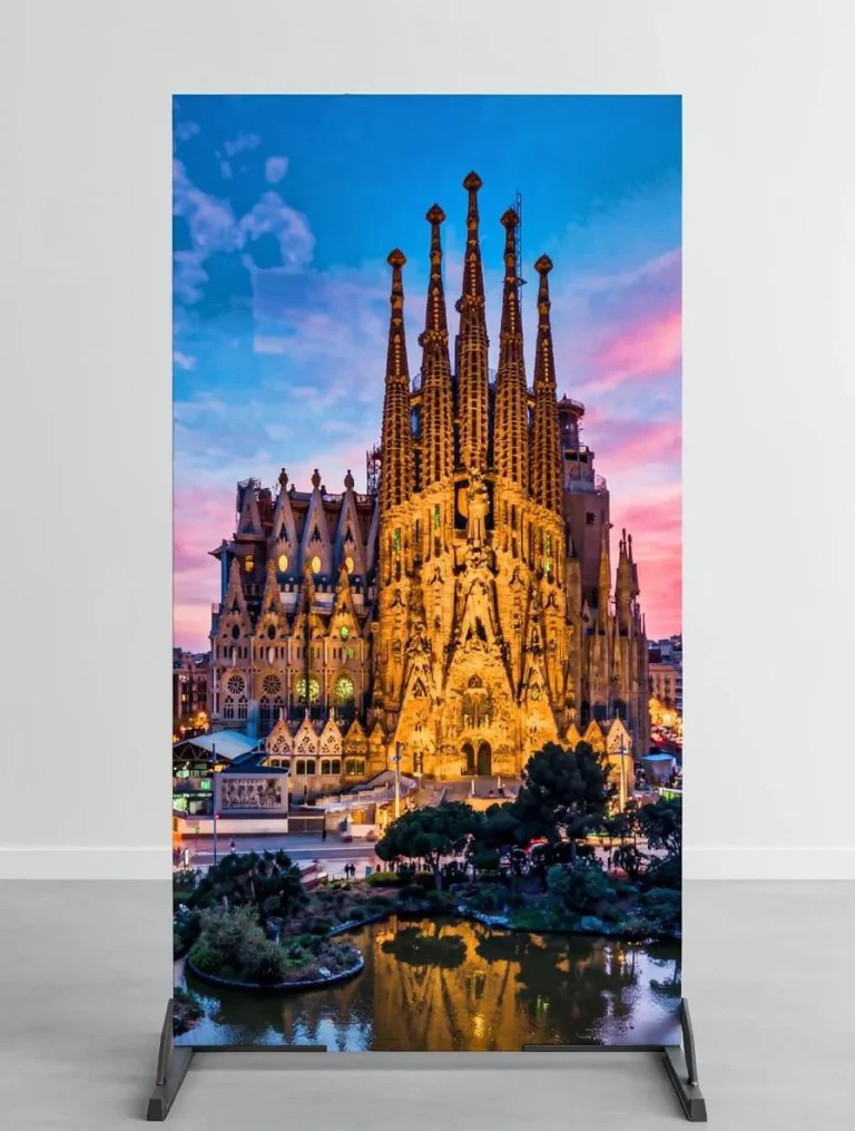 Placa decorativa personalizada de catedral