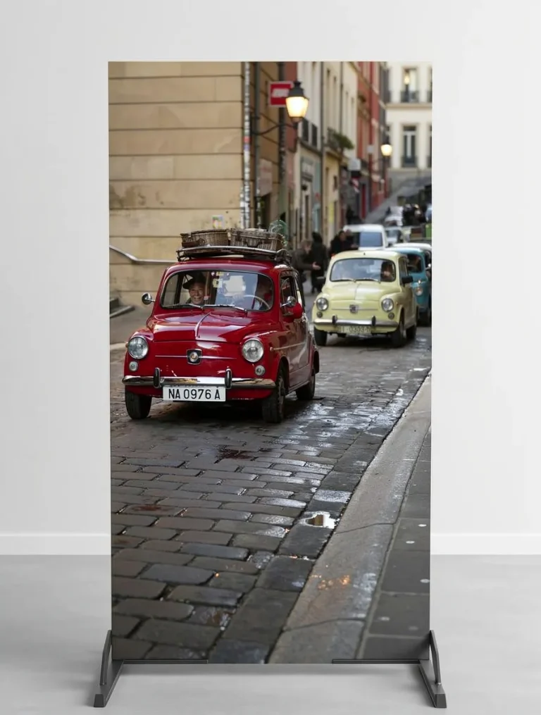 Placa decorativa personalizada de coche granate