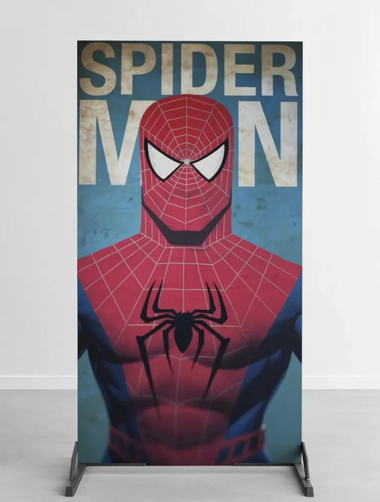 Placa decorativa personalizada de spiderman