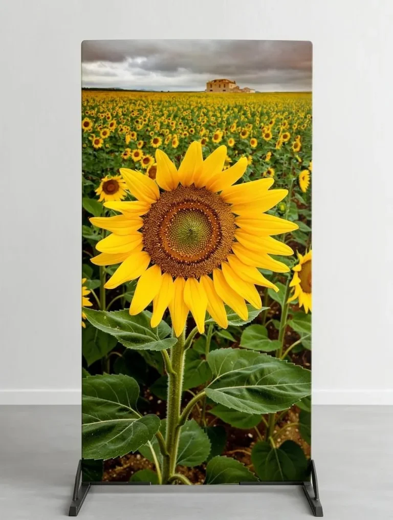 Placa decorativa personalizada de girasoles