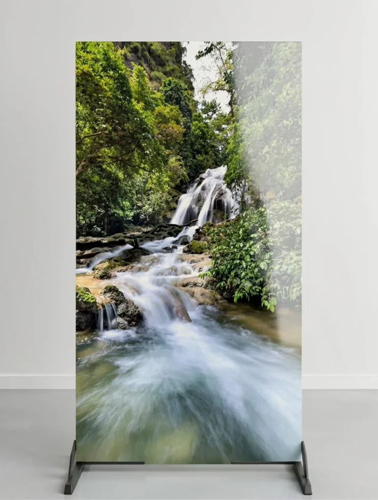 Placa decorativa personalizada de cascada