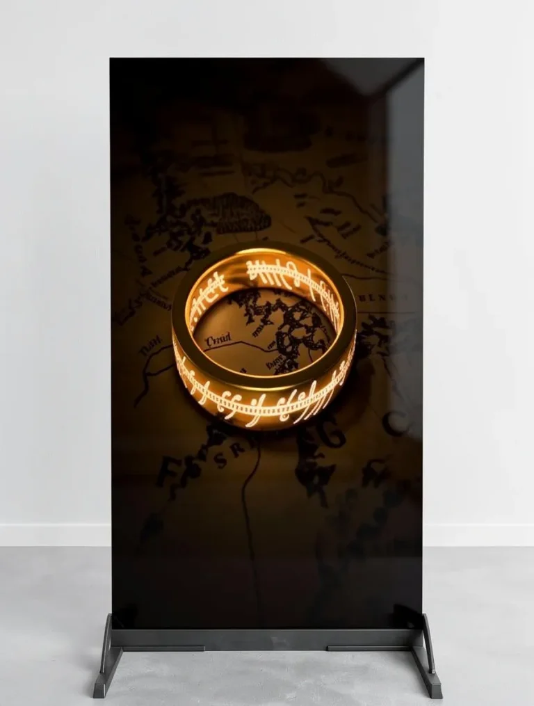 Placa decorativa personalizada de el señor de los anillos