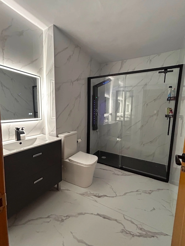 Suelo SPC mármol blanco - Newdecoracion