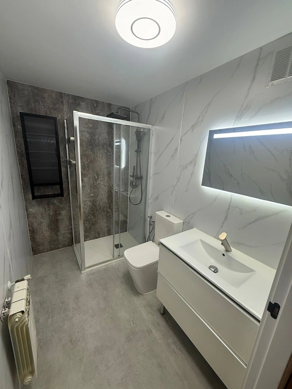 Suelo SPC microcemento gris - Newdecoracion