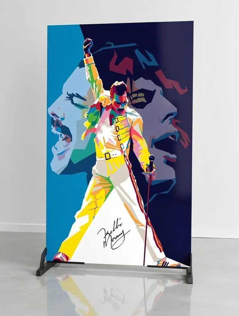 Placa decorativa personalizada de freddie