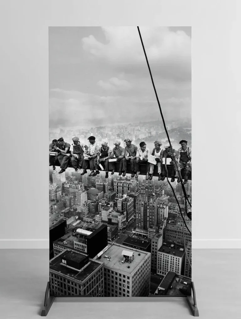 Placa decorativa personalizada de obreros