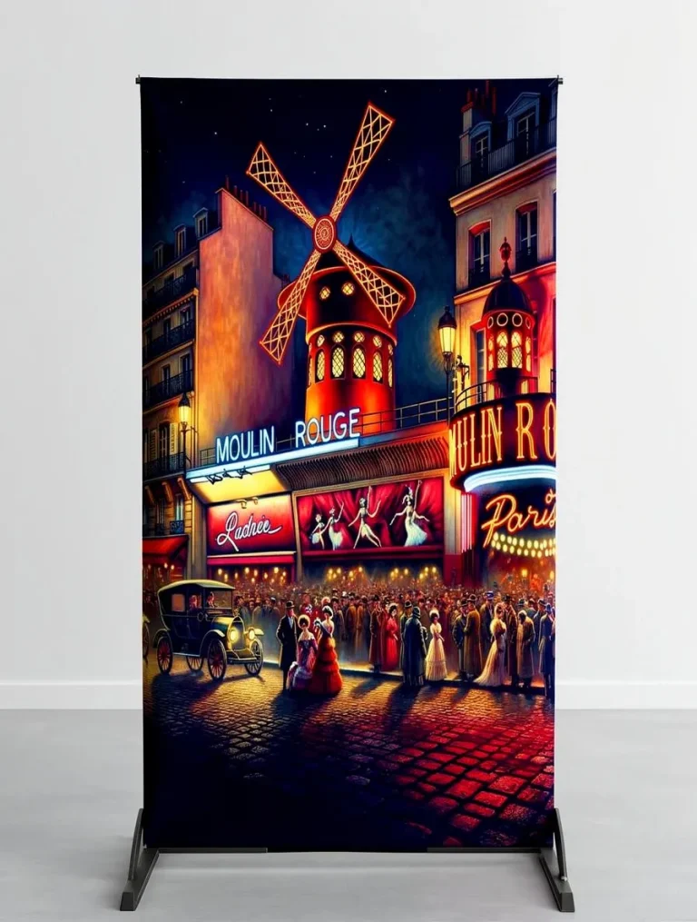 Placa decorativa personalizada de moulin