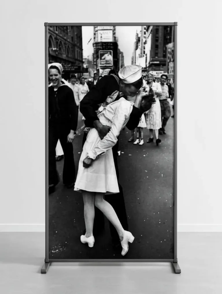 Placa decorativa personalizada de beso