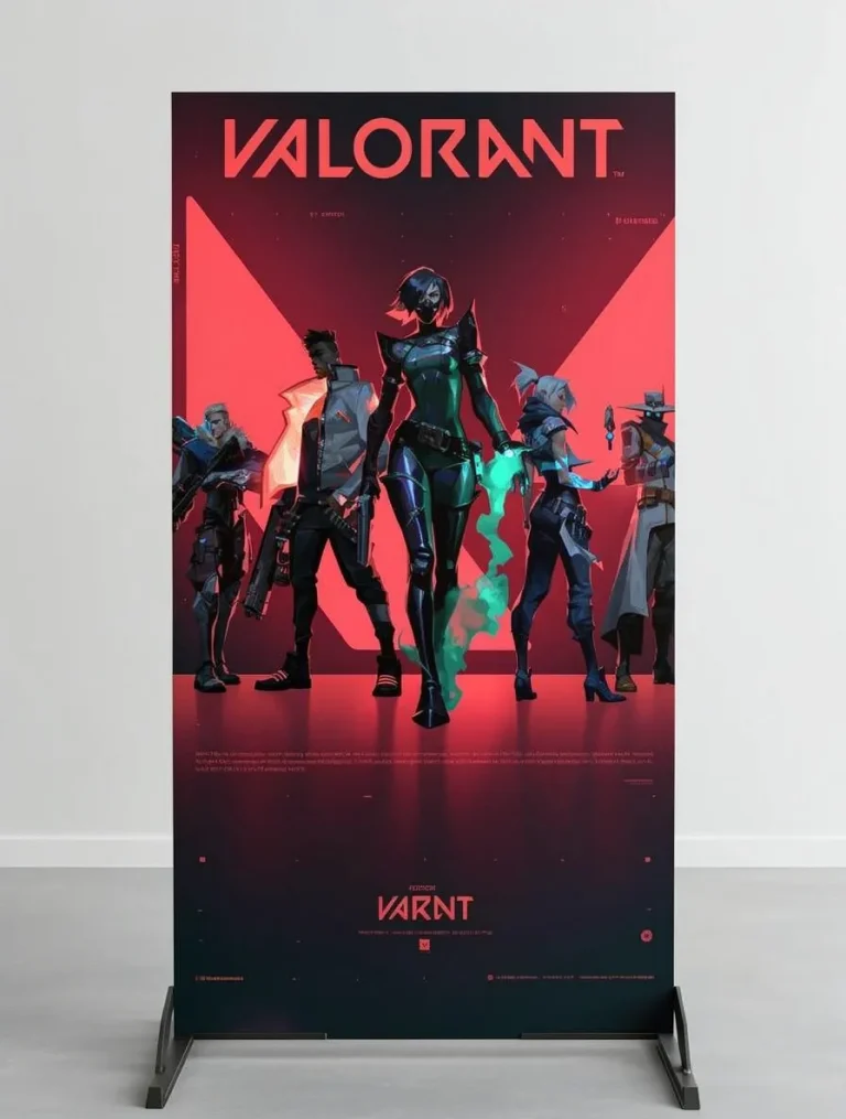 Placa decorativa personalizada de valorant