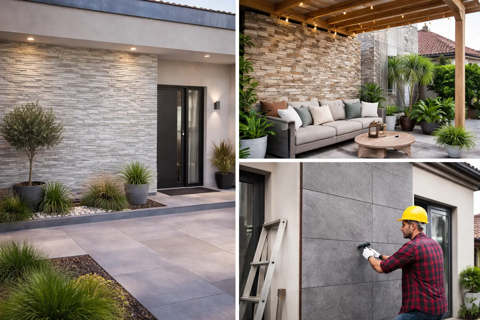 placas decorativas para exterior