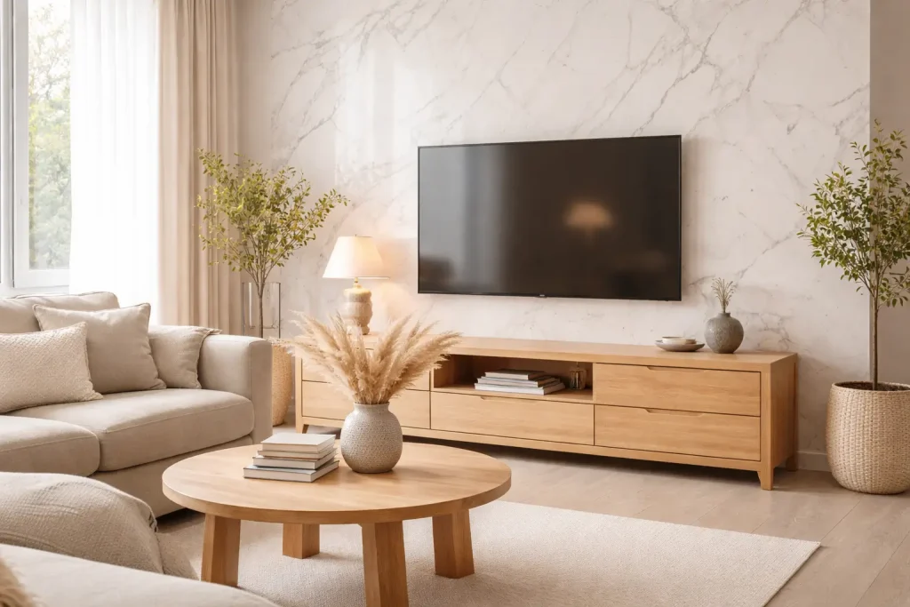 Muebles de madera clara, la combinación más amable