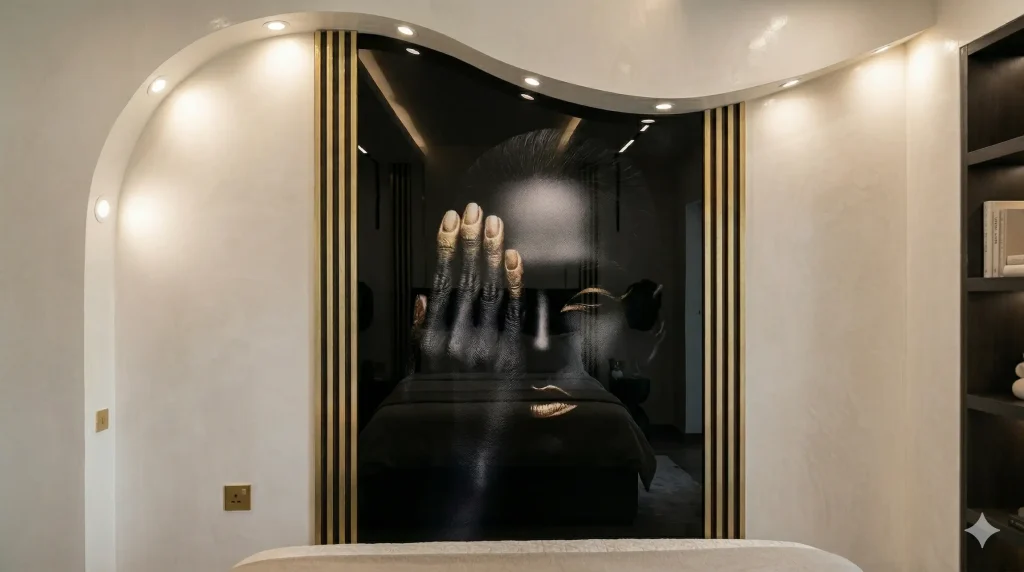 Placa decorativa mujer negra étnica