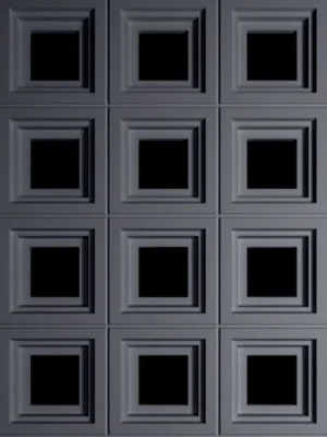 Piedra PU Casetón Negro - Newdecoracion