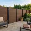 pack valla madera nogal wpc - Newdecoracion