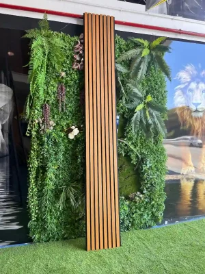Listones de PVC exterior roble