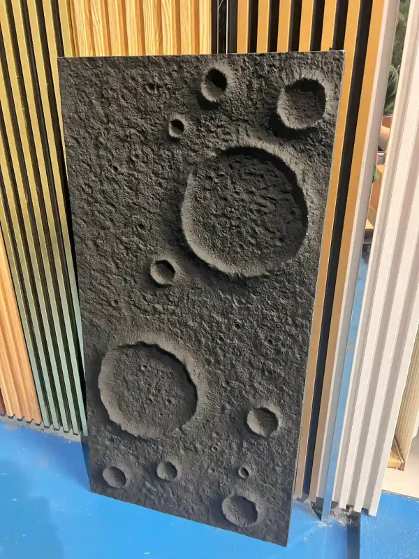 Piedra PU Lunar Negro -NEWDECORACION