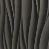 Piedra PU Ola Negro 2 - NEWDECORACION