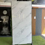 Placa decorativa Mármol Destellos Plata