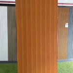 Placa exterior roble oscuro